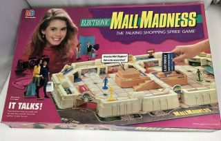 Vintage 1989 MALL MADNESS ELECTRONIC Milton Bradley Game COMPLETE & 2