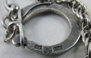 VINTAGE 1950 ' S MEXICAN STERLING SILVER WATCH FOB CHAIN 3