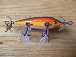 Heddon High Forehead 150 Hpgm L - Rig Painted By Dale Roberts In Rainbow Color