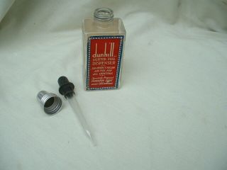 A rare vintage Dunhill Lighter Fuel dispenser / bottle.  Empty. 7