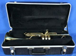 Vintage Bach 1530 Bb Trumpet W/ Case Brass Band Instrument