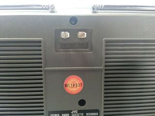 Vintage JVC RC - M80JW BOOMBOX GHETTOBLASTER CASSETTE PLAYER,  Boom Box Radio 4