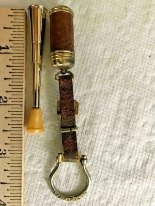 Vintage Scope Pendant Cannister W/ Telescoping Slim Cigarette Holder