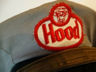 Vintage 1940 - 50s H.  P.  Hood milk farm dairy employee hat cap 6