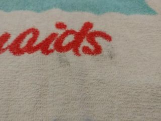 Vtg Forida ' s Weeki Wachee Spring of Live Mermaids Beach Bath Towel 53 