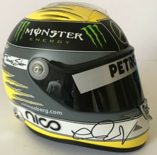 Nico Rosberg Hand Signed F1 1/2 Scale Helmet 2011 Mercedes Very Rare.