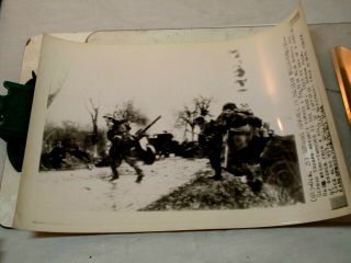 Wwii Associated Press Wire Photo Germans Advance In Belguim 12/25/44 Dsp326