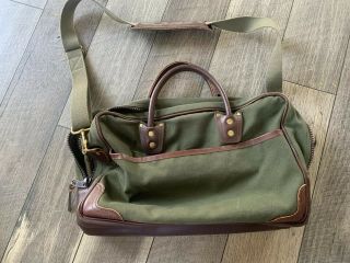 Duluth Pack Green Canvas Leather Metal Duffle Bag Vintage Quality Made In USA 2