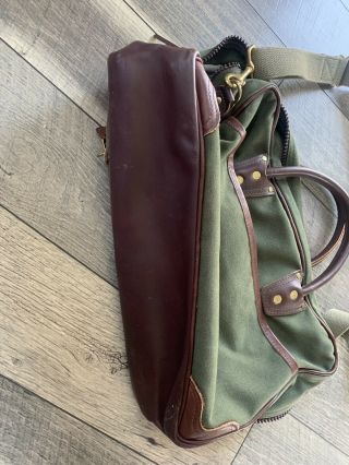 Duluth Pack Green Canvas Leather Metal Duffle Bag Vintage Quality Made In USA 5