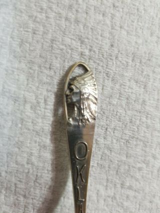 Antique Native American Indian Oklahoma Sterling Silver Spoon