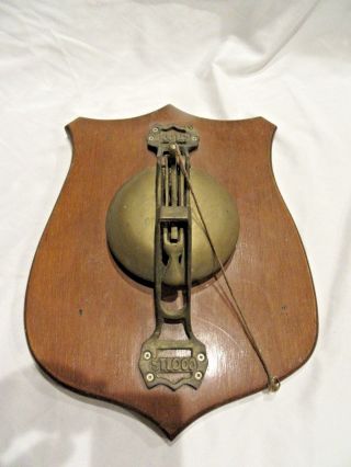 Vintage Antique Brass Boxing Ring Mechanical Bell Maybe Service Doorbell