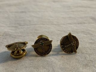 Vintage Boeing 10 15 20 Year 10k Gold Filled Service Pins