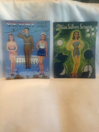 Vintage 1942 Power Models 981,  1946 Miss Silver Screen 904 Paper Dolls & More 8