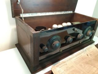 Vintage Antique Browning Drake 5 Tube Radio 1920 