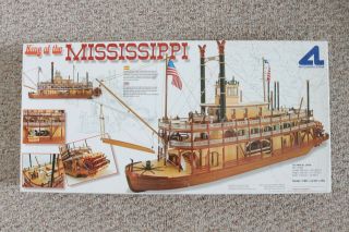 Vintage Artesania Latina King Of The Mississippi 1/80 Model River Boat Kit 20505