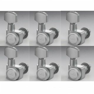 Schaller Machines 6 - In - L - Locking F - Series Tuners - Satin Chrome - Sc501073