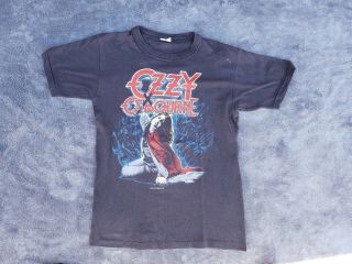 Vintage 1981 Ozzy Osbourne Blizzard Of Ozz Concert Shirt Medium Sabbath Rhoads