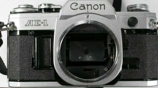 Vintage Canon AE - 1 Program 35mm SLR Camera with 50mm 1:1.  8 Lens W/Filter,  Strap. 7