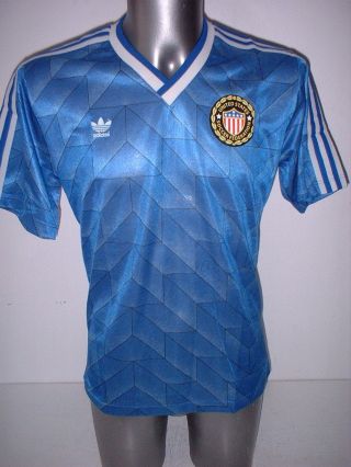 Usa 1985 Adidas M 48/50 Bnib Vintage United States Football Soccer Shirt Jersey
