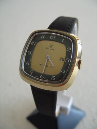 Nos Vintage Vulcain Revue Auto Swiss Watch 1960 