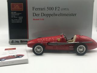 1/18 Cmc 1953 Ferrari 500 F2 Rare M - 056 Read It Please
