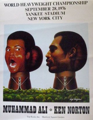 Vintage Muhammad Ali Poster From 1976