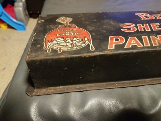 Vintage Brighten Up Sherwin - Williams Paints and Varnishes Tin Metal sign rack 6