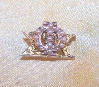 Vintage Phi Sigma Kappa 10k Gold Pin / Badge,  Chi Deuteron Chapter,  1963 Old