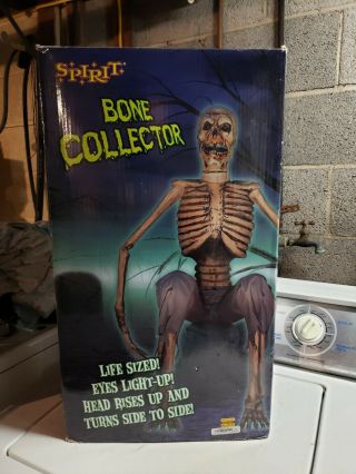 Rare Animated Spirit Halloween Bone Collector Prop 2010
