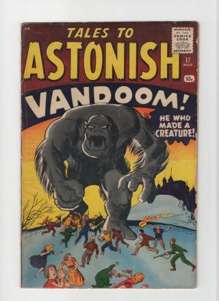 Tales To Astonish 17 Vintage Marvel Atlas Comic Monster Cover Golden Age 10c