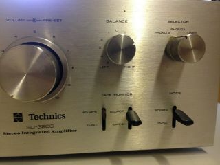 Vintage 1970 ' s Technics Stereo Integrated Amplifier Amp SU - 3200 w Instructions 4