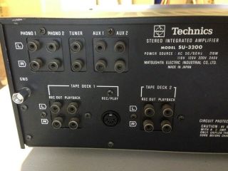 Vintage 1970 ' s Technics Stereo Integrated Amplifier Amp SU - 3200 w Instructions 7