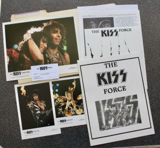 Rare Vintage 1985 - 86 The Kiss Force Fan Club Membership Kit Aucoin Casablanca
