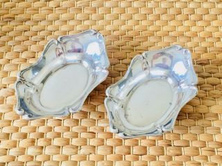 Sterling Silver Bon Bon Dishes Edwardian 1909 Hallmarks 64 Grams