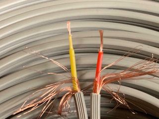 100 Meter Vintage Telefunken 1960ies Microphone Cable 2way Pure Copper Wire