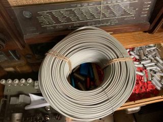 100 meter vintage Telefunken 1960ies microphone cable 2way pure copper wire 6