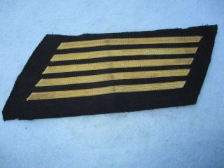 Wwii Us Navy Chief Petty Officer Service Stripes Blue Uniform Gold Bulion