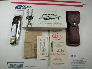 Vintage 78 Case Xx No.  P159 Lssp 2 Dot " Hammerhead " Knife,  Sheath,  Box,  Papers