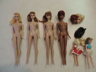 Barbie Doll And Clothes,  Mattel,  Vintage,  1961