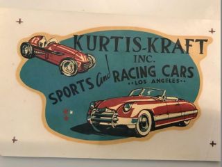Vintage Kurtis Kraft Vintage Decals & Letter