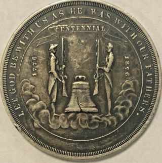 Rare 1876 Silver Nevada Us Centennial Exposition Coin $1 Rare