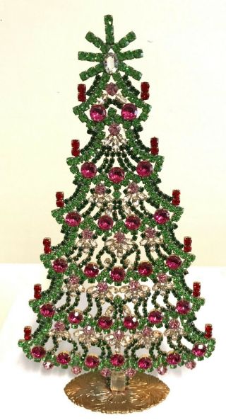 Rhinestone Christmas - Tree - Stand Up Size Xxl Husar.  D - F252