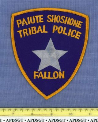 Paiute Shoshone Tribe (old Vintage Roc) Fallon Nevada Tribal Police Patch