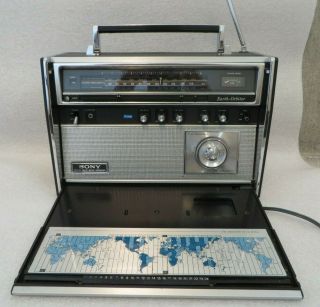 Vintage Sony Crf - 5100 Earth - Orbiter Multi Wave Radio Multi Band Receiver