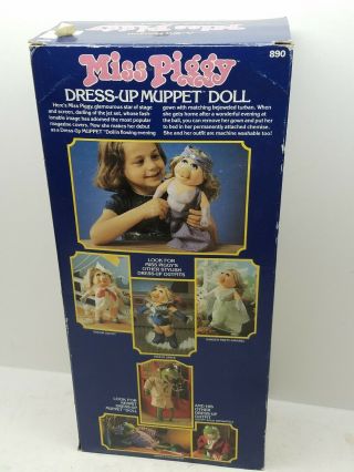 VINTAGE MISS PIGGY DRESS UP DOLL MUPPETS FISHER PRICE 1981 6