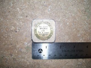 Vintage Advertising JOHN DEERE tape measure Ray County Implement Co.  Richmond Mo 3