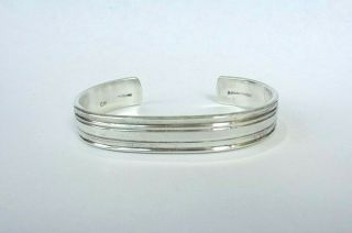 Vintage Cw Colonial Williamsburg Hand Wrought Sterling Silver 925 Cuff Bracelet