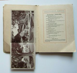 Vintage Castilleja School 1929 - 1930 Calendar for the Year Book,  Palo Alto,  CA 4