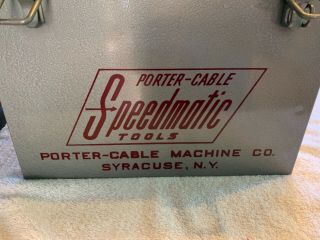 VINTAGE PORTER CABLE SPEEDMATIC 75 SAW with CASE and 8