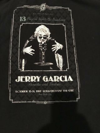 Vintage Jerry Garcia 1987 Live On Broadway 13 Night Run